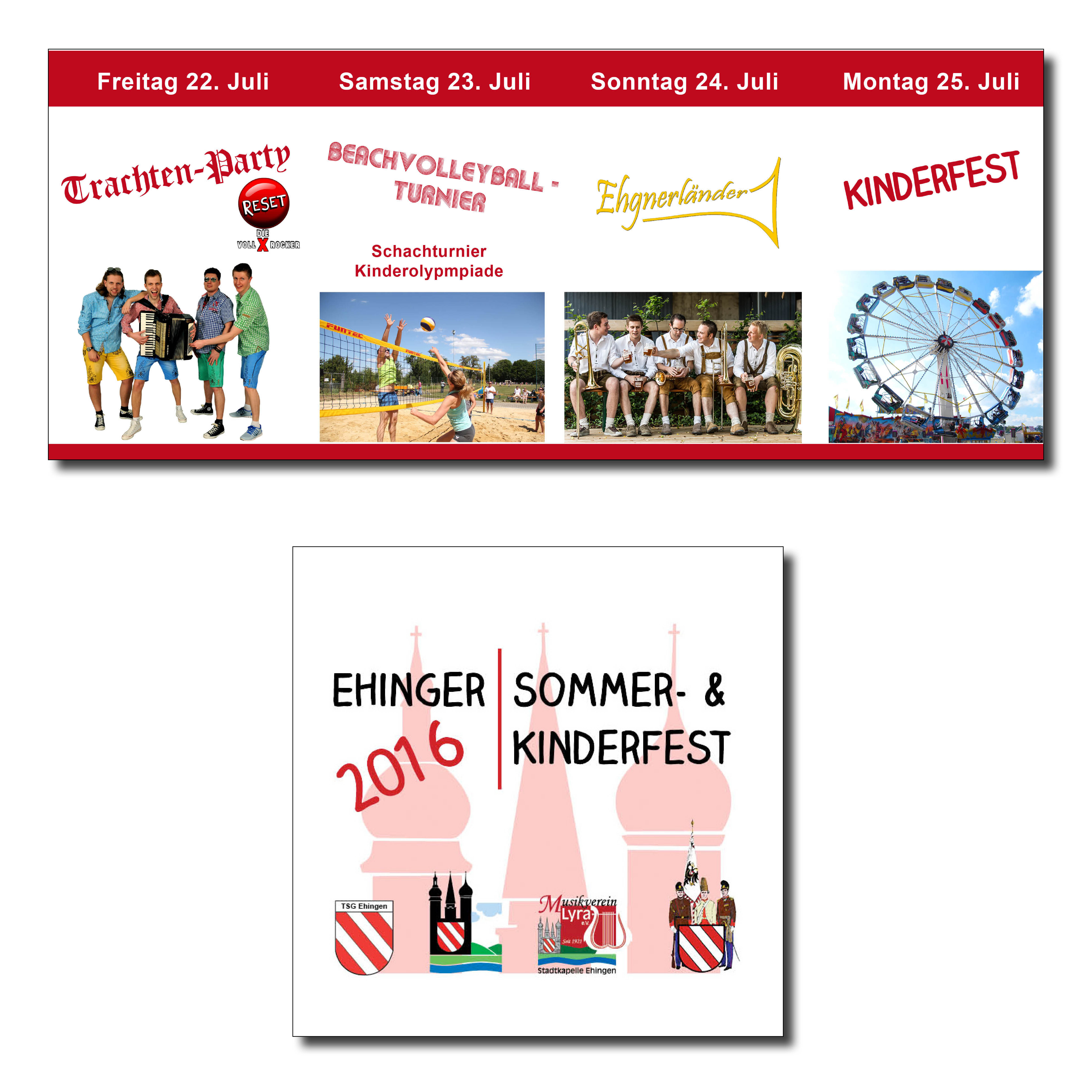 Plakat Sommerfest Ehingen